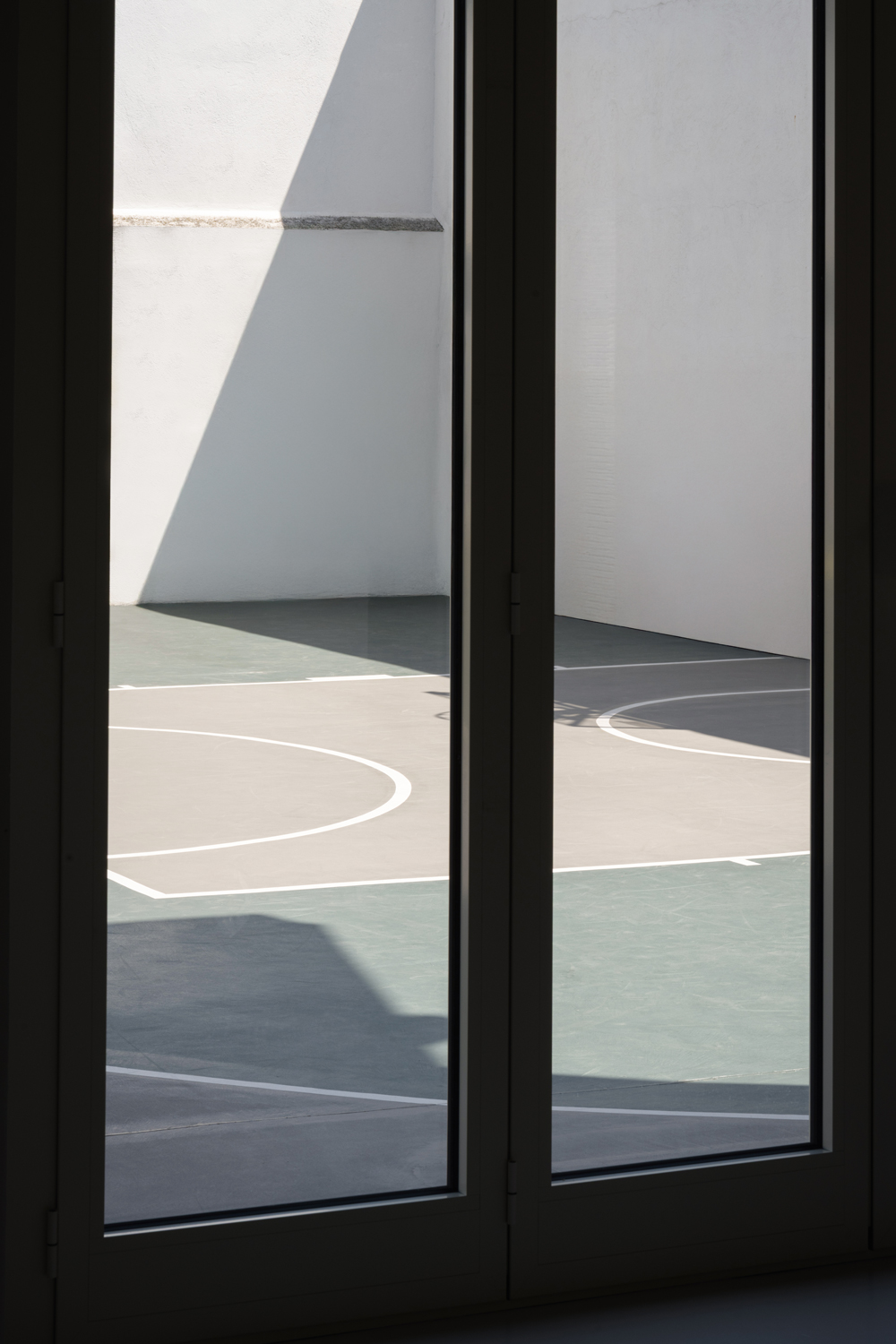 Private basketball field