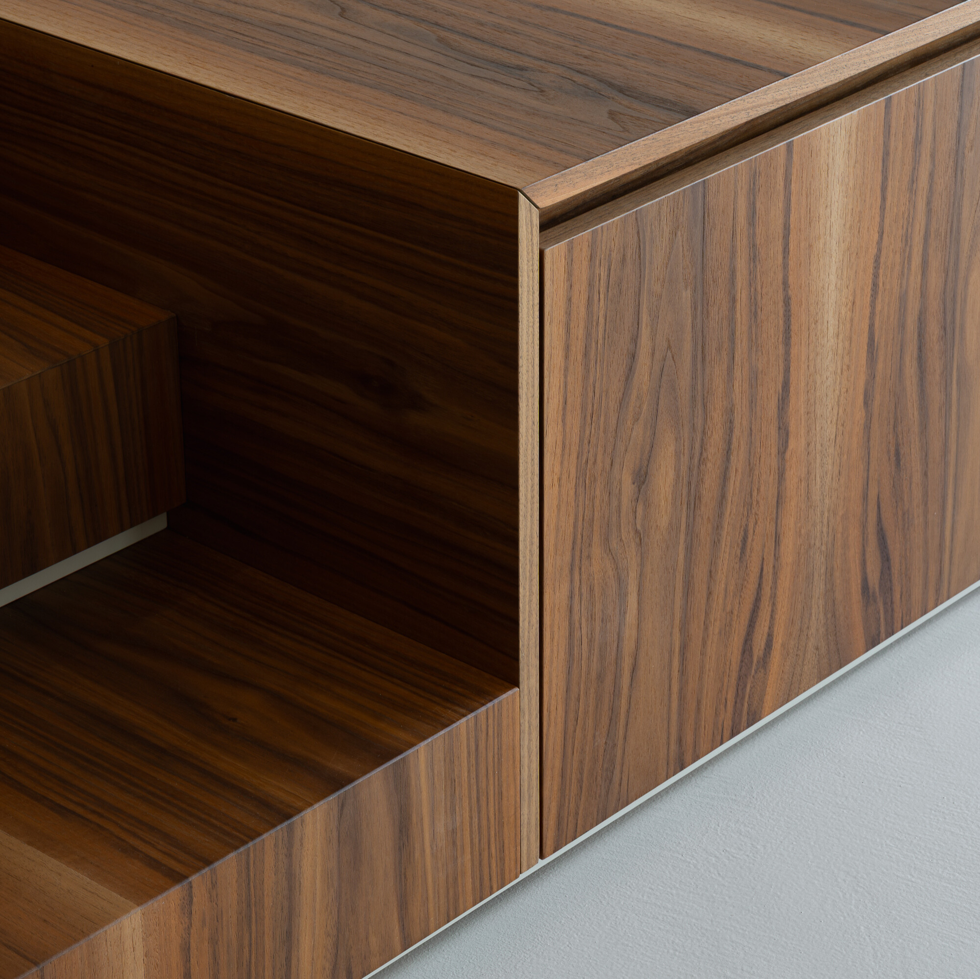 Wooden staircase detail