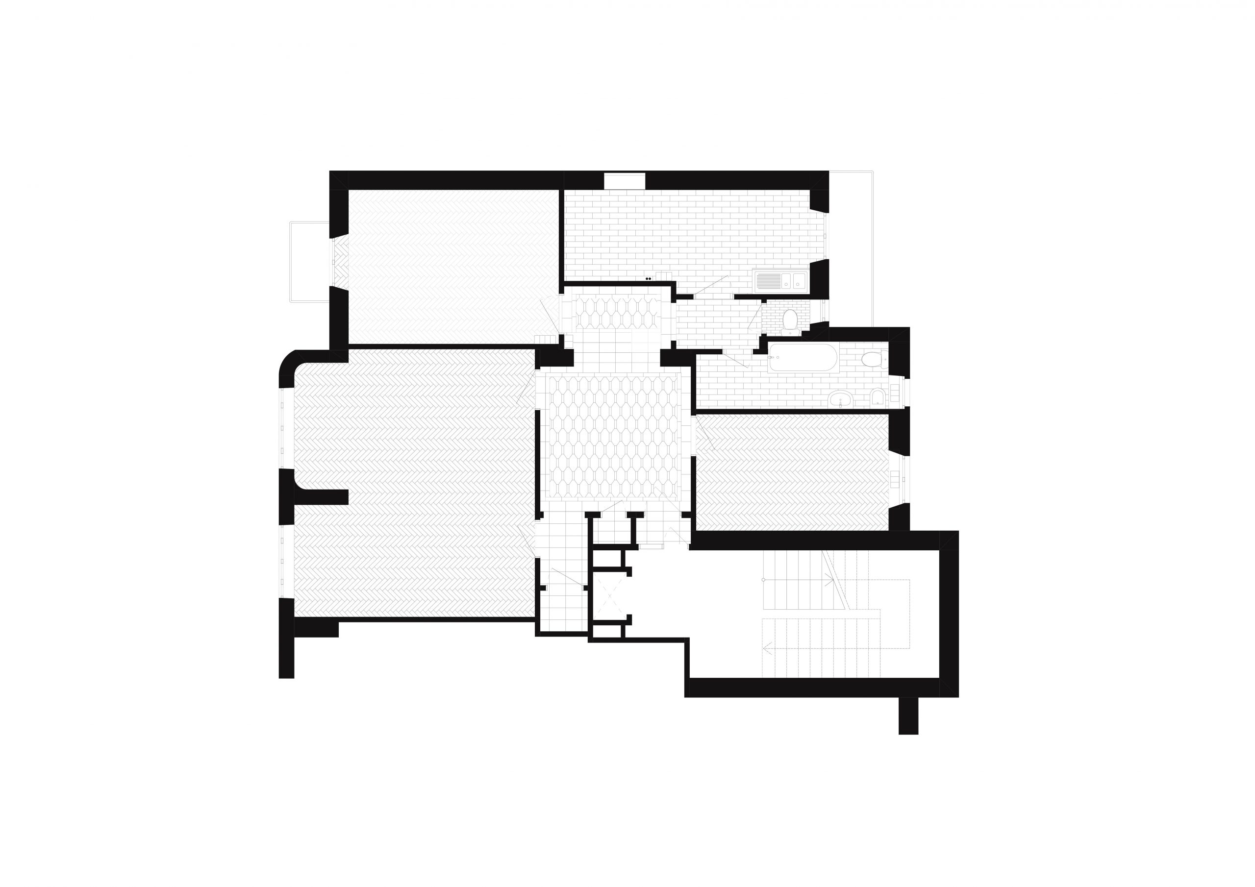 Original planimetry of an apartment.